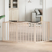 vidaXL Cancello per Cani Pieghevole 3 Pannelli 150 cm Legno di Pioppo