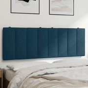 Cuscino Testiera Hanko Blu 120 cm in Velluto 374665