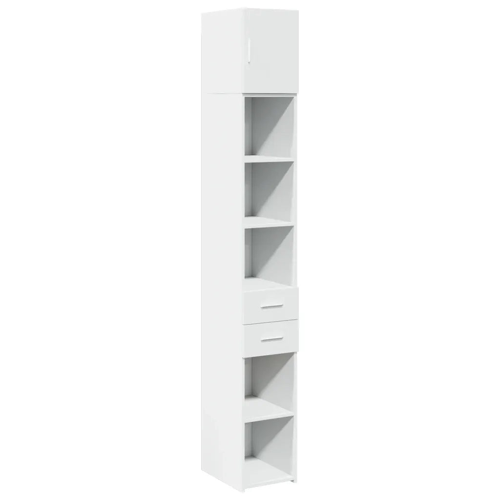 Mobile Sottile Bianco 30x42,5x225 cm in Truciolato CFW3892767