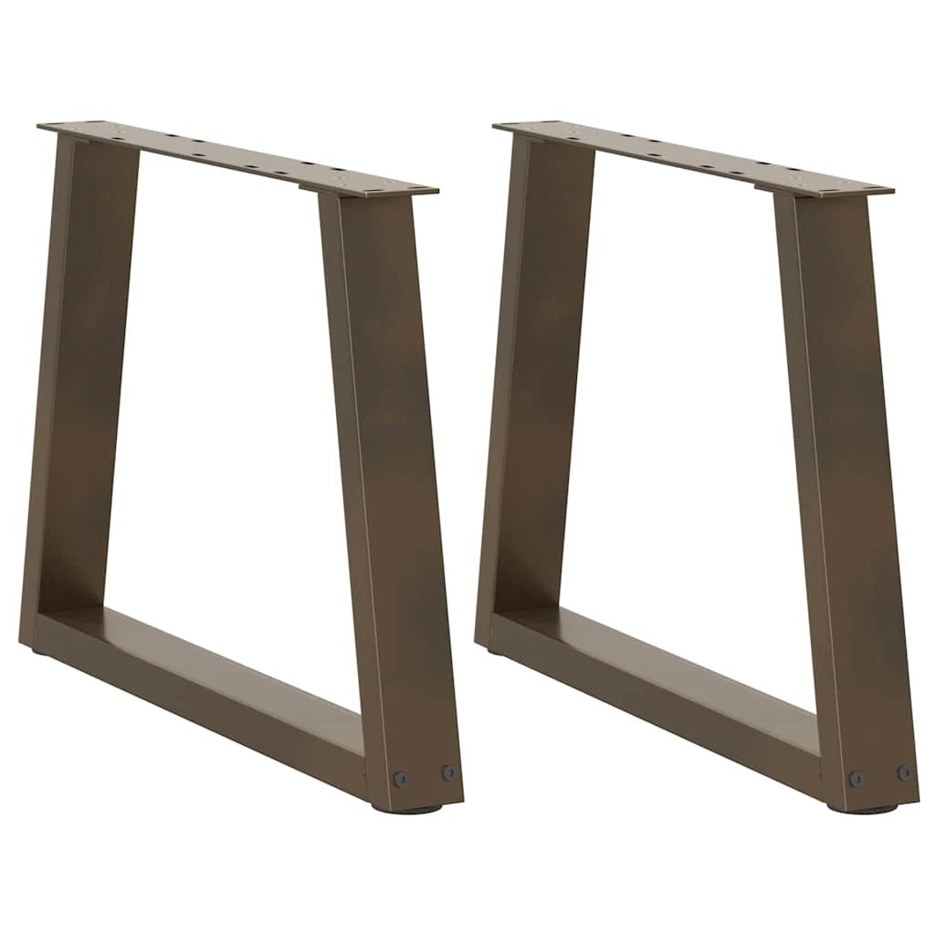 Set di 2 gambe per tavolino da caffè in acciaio verniciato a polvere 60 x 42-43,3 cm con piedini regolabili design elegante 02_0056850