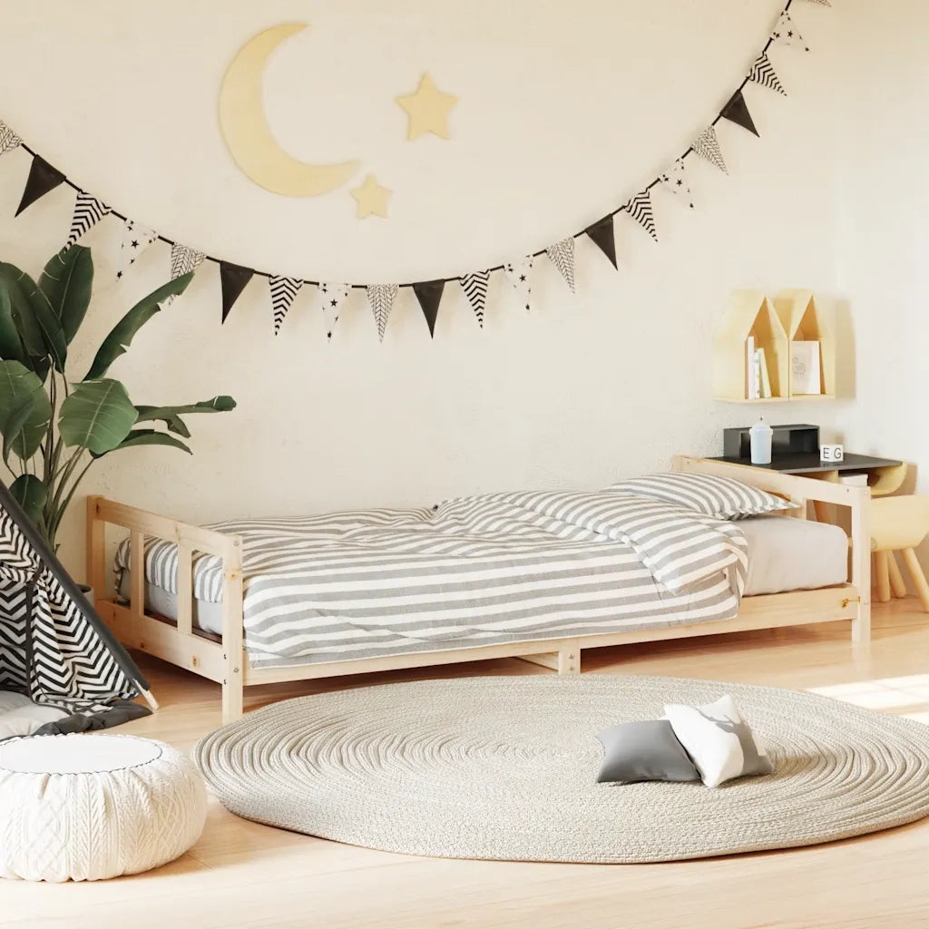 Giroletto per Bambini 90x200 cm in Legno Massello di Pinocod mxl 73308