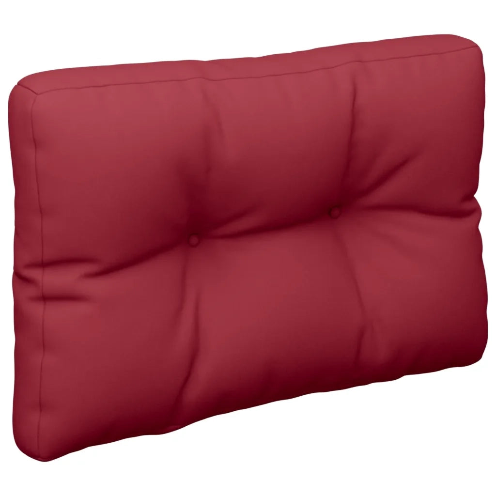 Cuscini per Pallet 2 pz Rosso Vino in Tessuto 360654