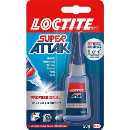 COLLA 'SUPER ATTAK PROFESSIONAL' 20 gr - LOCTITE