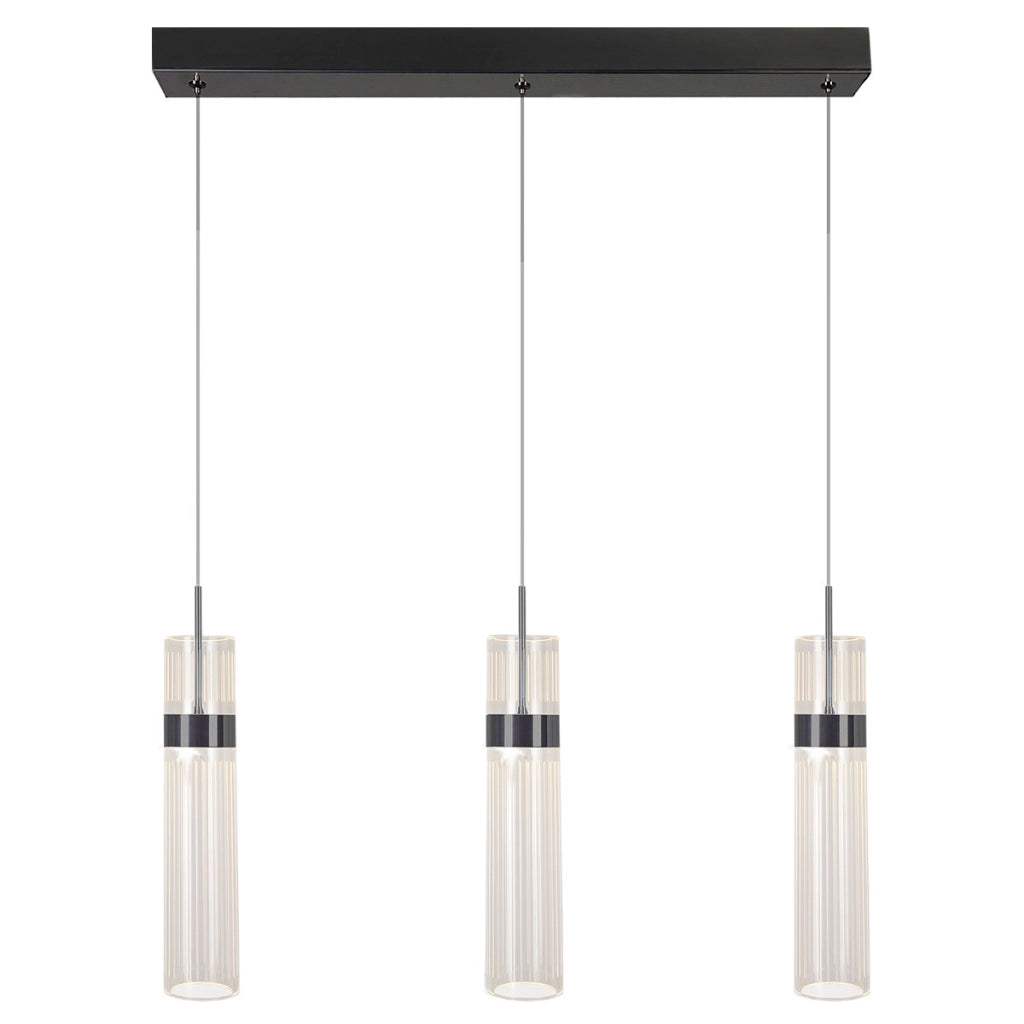 Lampada a sospensione Ambiente grafite LED CCT 6W 60cm