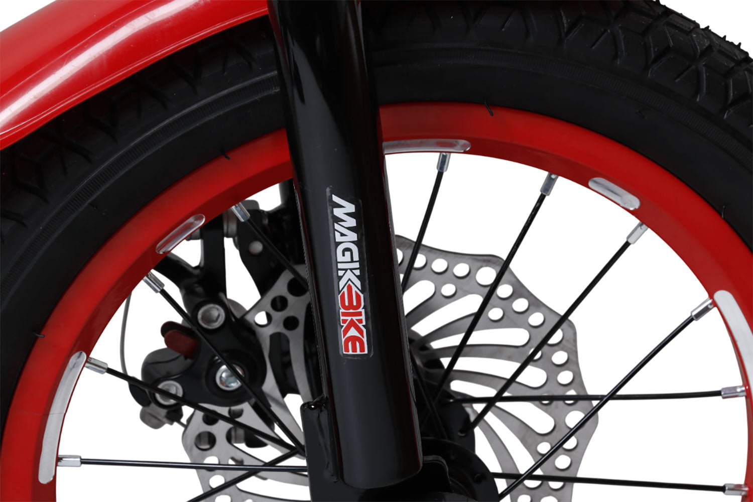Bicicletta per Bambini 14" Freni a Disco Magik-Bike Racer Rosso