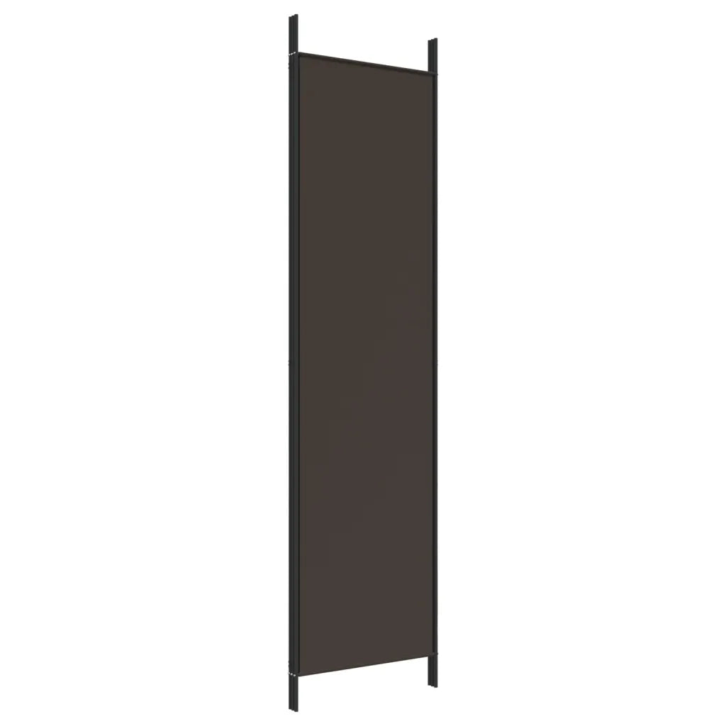 Divisorio Ambienti | Divider per stanze | Paravento a 3 Pannelli Marrone 150x200 cm in Tessuto
