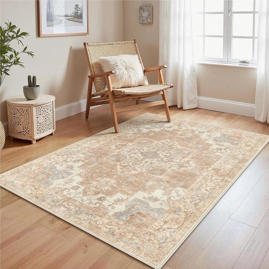 Tappeto vintage 80x150cm, Tappeti per salone, Tappeti lavabili, Tappeto boho, Piccolo tappeto antiscivolo, Camera da letto, Cucina, Ufficio