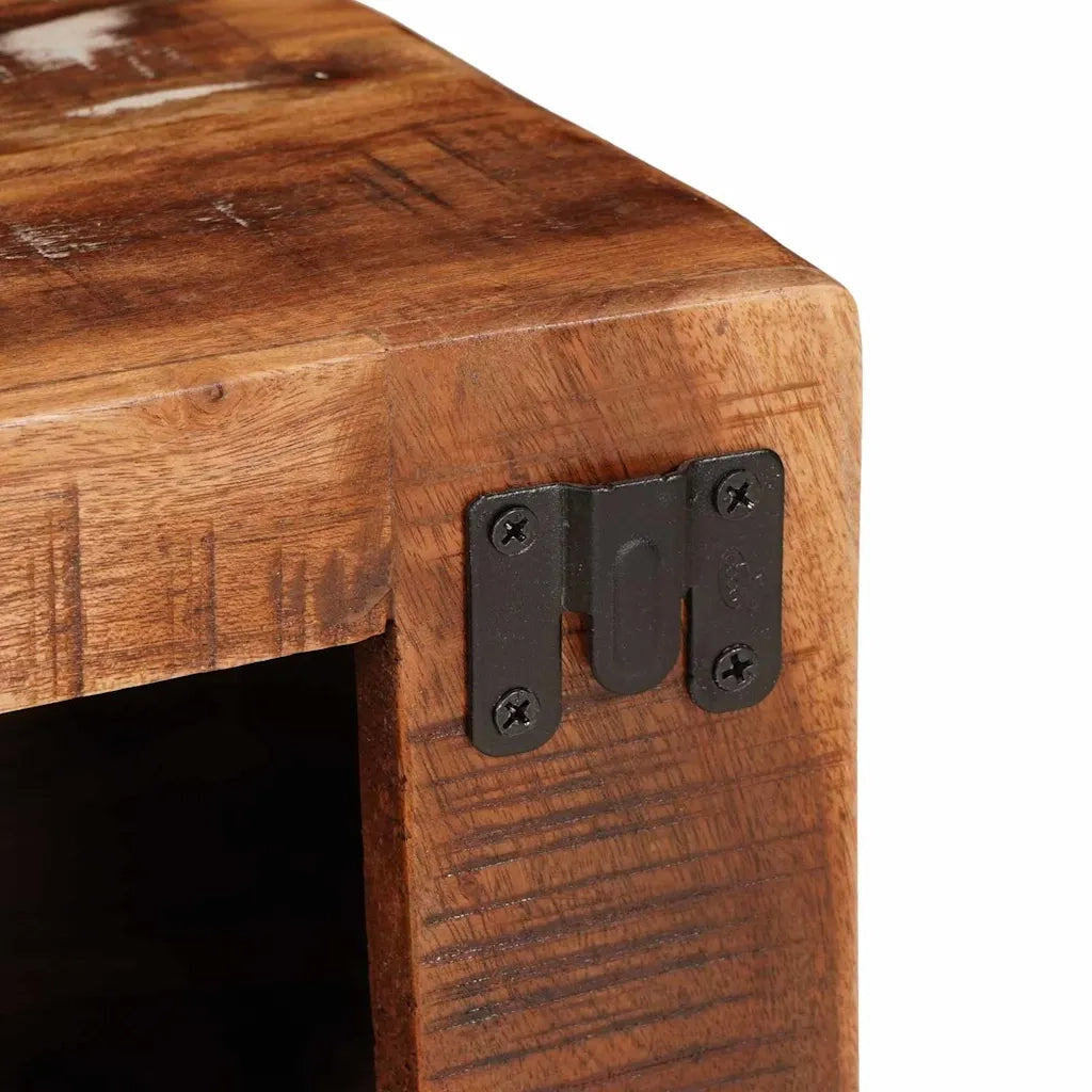Portabottiglie Marrone Legno Recuperato Massello 4104574