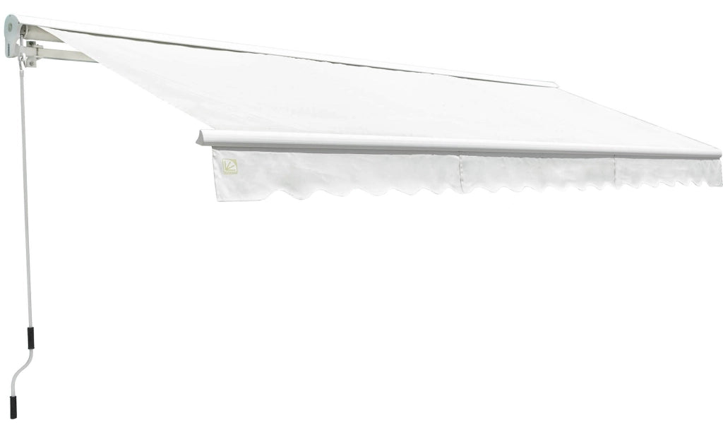Tenda da Sole Motorizzata 4,5x3m Tessuto Poliestere Kraus Lavanda Ecrù