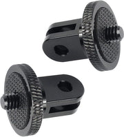 Adattatore per Montaggio Mini Tripode - 2 Pezzi - 1/4 Pollici - Montaggio per Accessori di Stativo - Adatto per Fotocamere