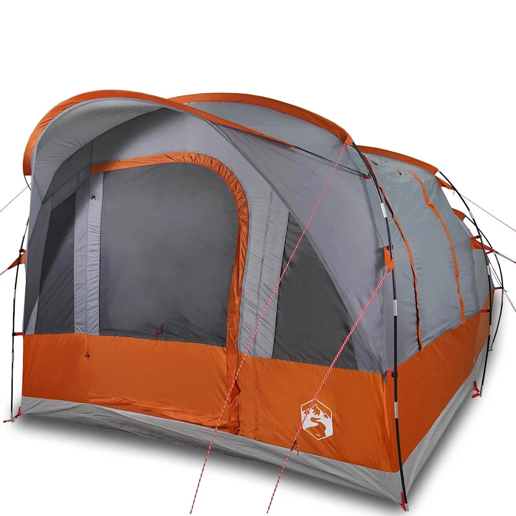 Tenda da Campeggio a Tunnel per 3 Persone Grigio e Arancione 94624