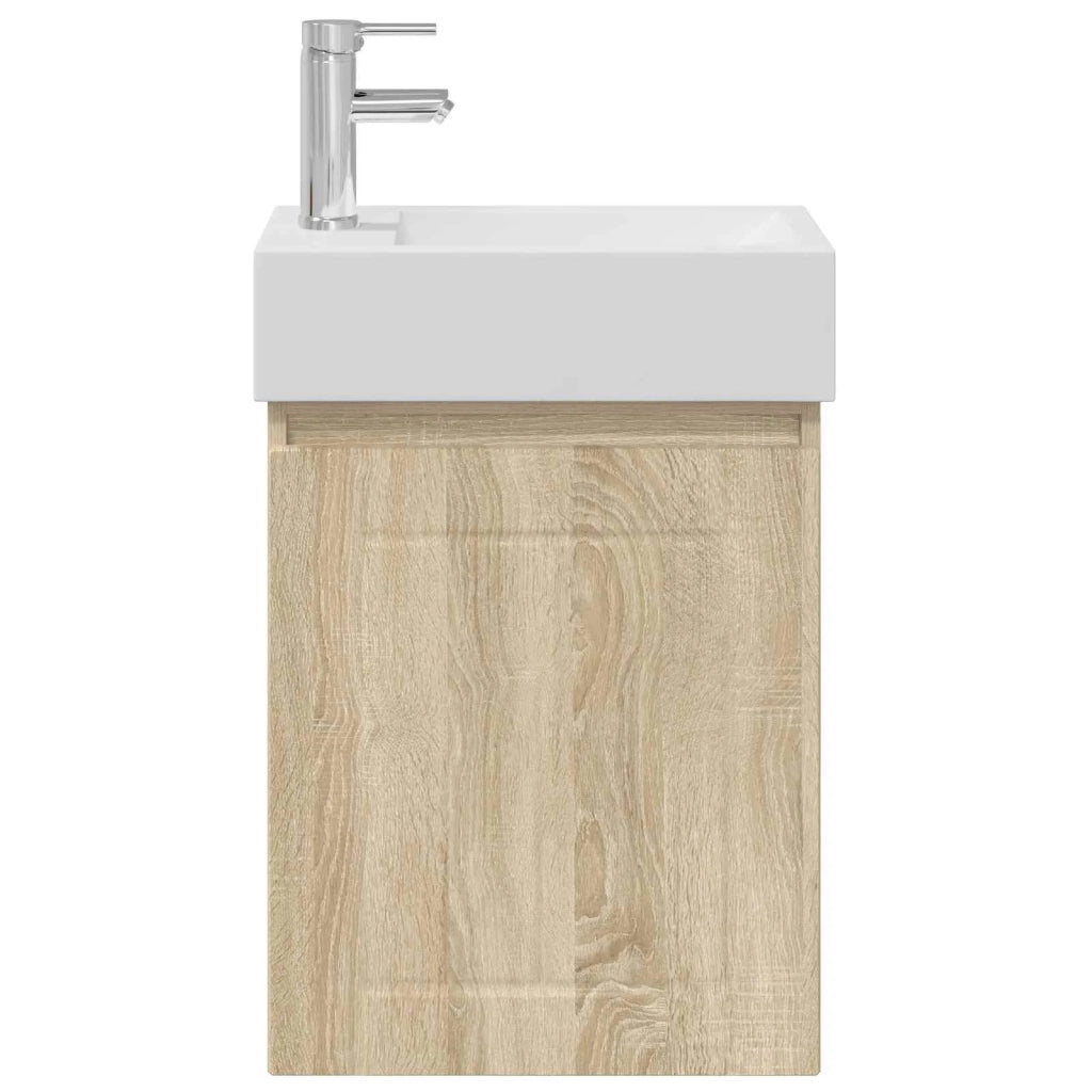 Mobile bagno con rubinetto Rovere Sonoma 45,5 x 25,5 x 84 cm 889483
