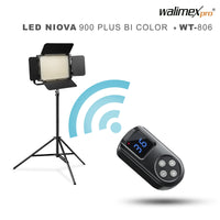 Niova 900 Plus Bi Colour con stativo per luci, luce LED a pannello dimmerabile, treppiedi con smorzamento a molla, luce da studio con telecomando