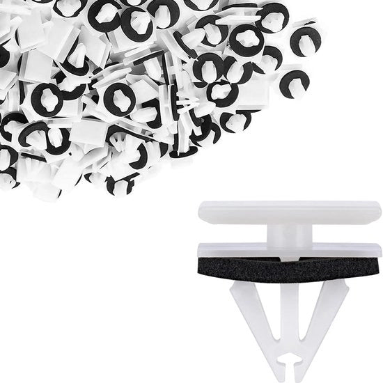 Clip per pannelli porta auto in plastica - 50 pezzi - Dimensioni 12 x 20 mm - Clips per pannelli porta auto in plastica