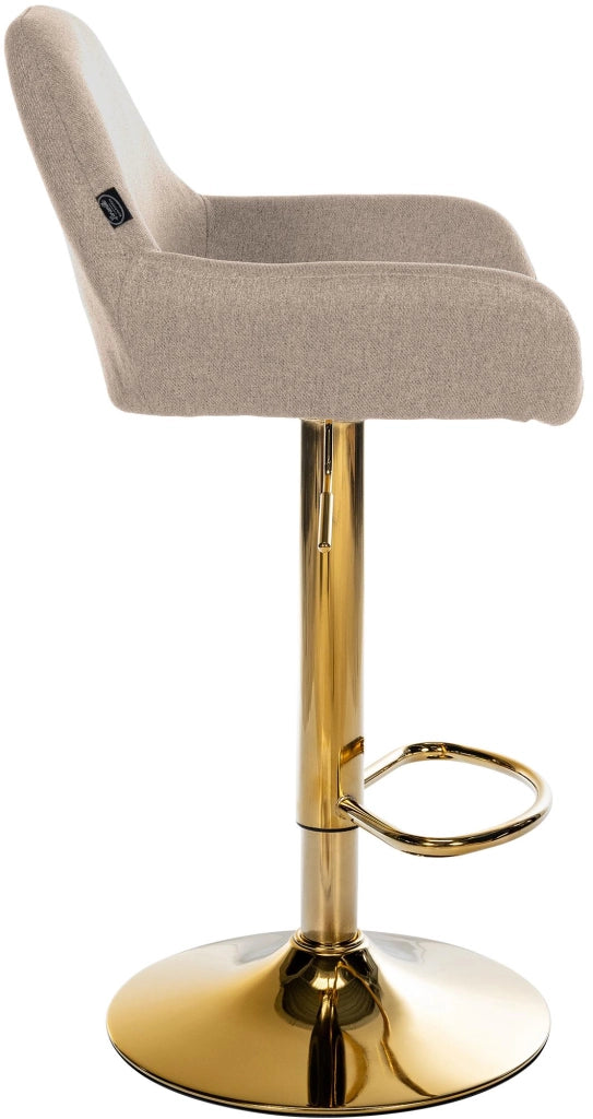 2er Set Barhocker Braga Gold Stoff