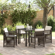 Set da Pranzo per Giardino 5 pcs Marrone 3380657
