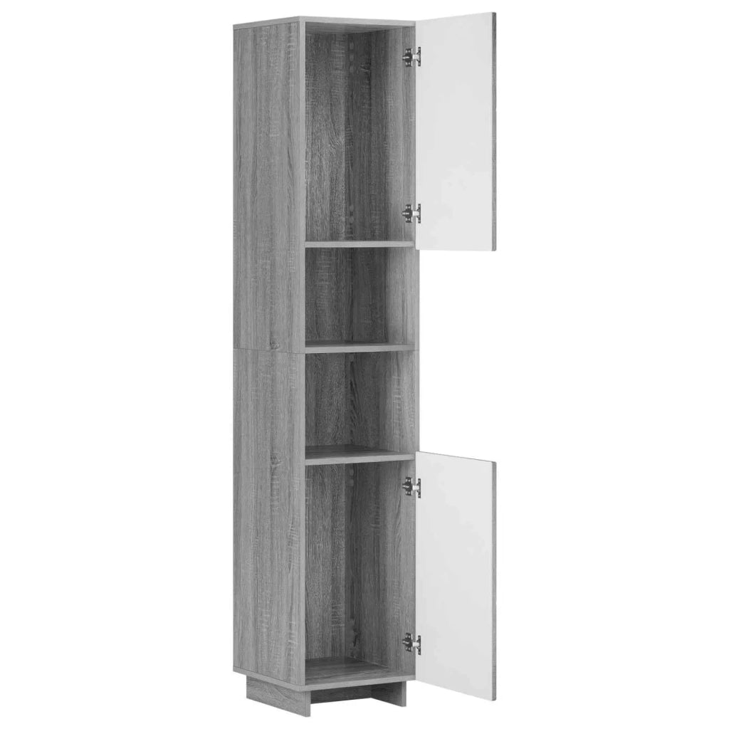 Mobile da bagno Sonoma grigio 36.5 x 38 x 180 cm 8011600