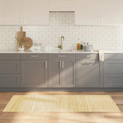 Tappeto Rettangolare Natura Chiaro 80x200 cm in Bambù 376777