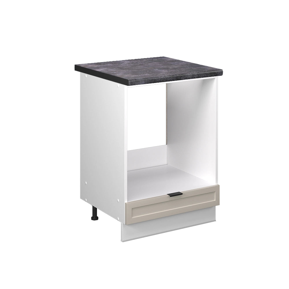 Mobile per forno da incasso Fame-Line GrigioBeige/Bianco 60 cm, PL Antracite Vicco