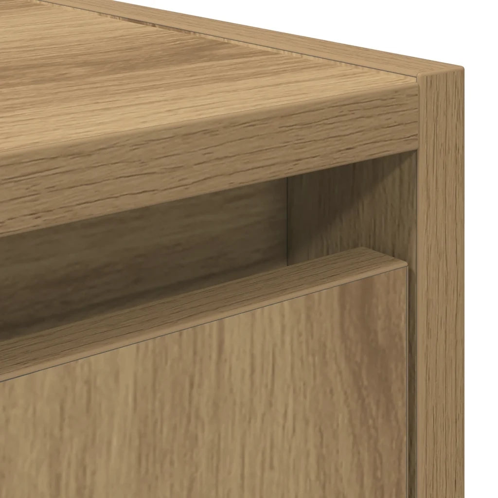 Comodino a Muro Rovere Artigianale 38x34x40 cm 861245