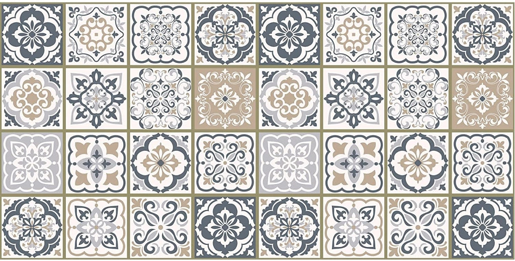 Tappeto passatoia antiscivolo made in Italy diversi modelli 50x340cm - Piastrellebeige
