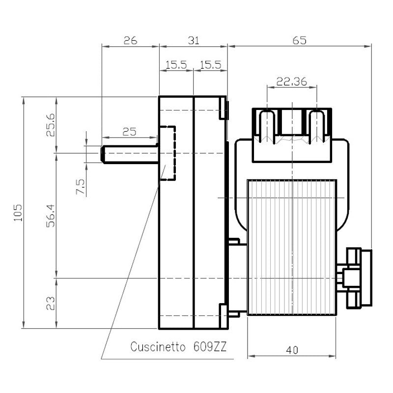 Ricambistufeapellet Kenta K9177310  Motoriduttore per stufe a pellet