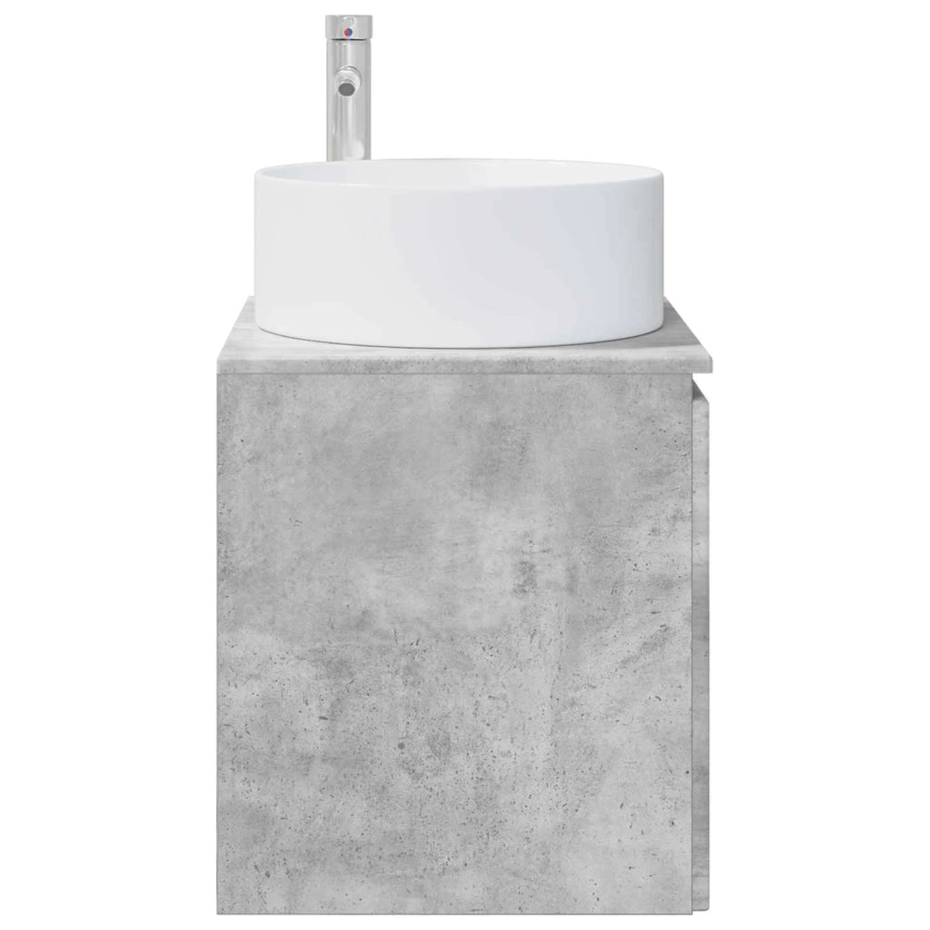 Mobile lavabo da parete Grigio Cemento 49,5 x 44,5 x 65,5 cm 890465