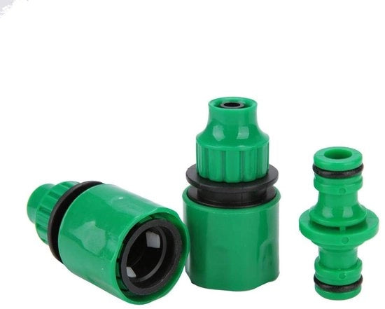 Connettori per irrigazione - Adattatore per tubi - 3 pezzi - Colore standard - Adatto per tubi di irrigazione - Connettori riciclabili per riparazioni di giardino