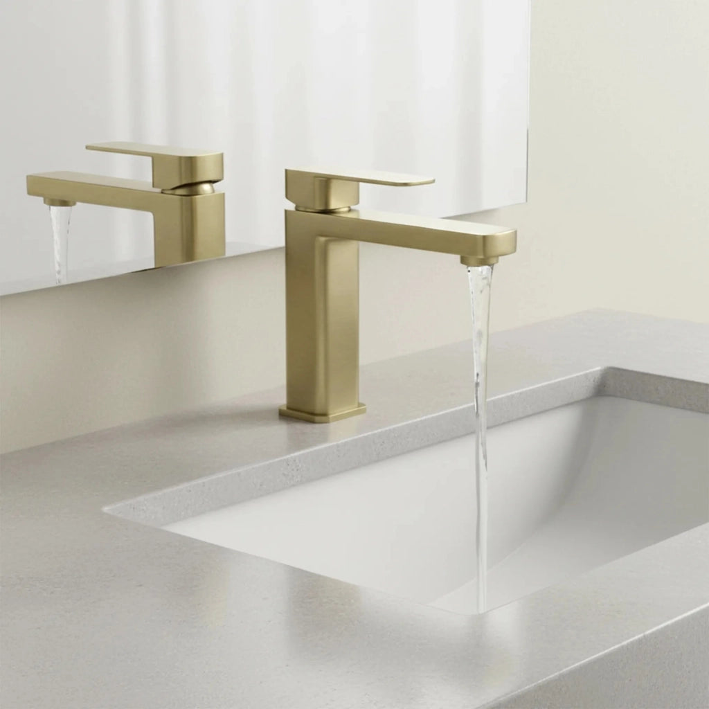 Rubinetto Da Bagno Rea Arlo Brush Gold