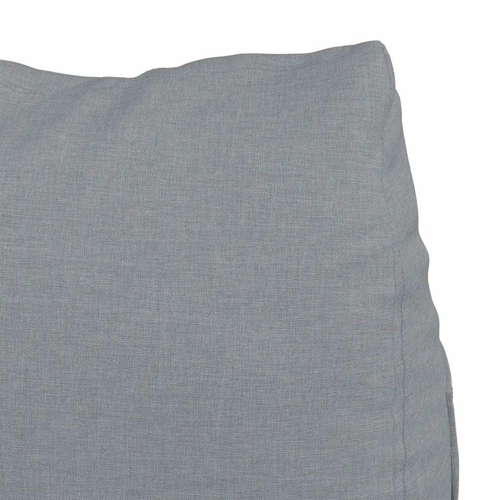 Cuscino per Schiena Grigio chiaro 45 x 20 x 35 cm Tessuto