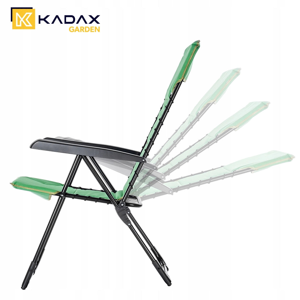 Sedia da giardino KADAX, pieghevole, per terrazza e balcone, robusta poltrona da giardino.