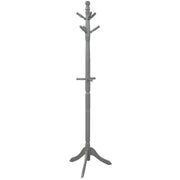 Appendiabiti regolabile a 9 ganci per vestiti e borse 50 x 50 x 138-175 cm stile moderno legno grigio 20_0018493