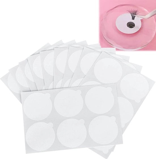 Applicatore colla occhi - Impermeabile - 180 pezzi - Pads da gettare - Sostenibile - Durata di utilizzo allungata - Design antitrace - Applicatore colla occhi