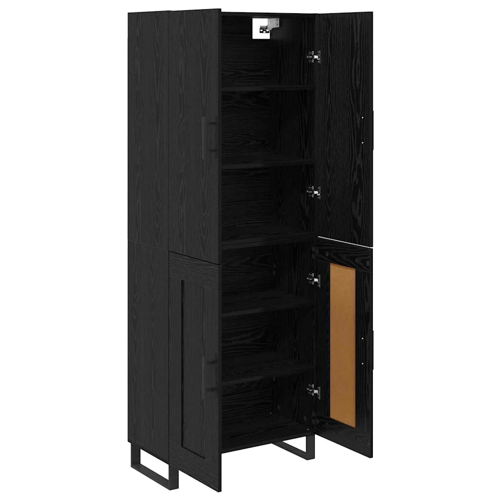 Credenza 2 pcs Rovere Nero 69,5 x 34 x 180 cm 3416263