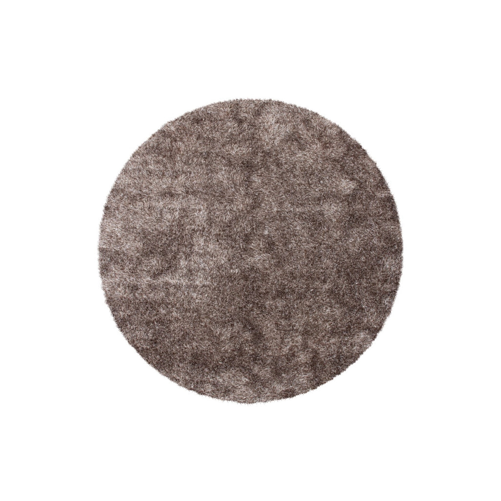 Tappeto Shaggy Diamond tondo grigio antracite