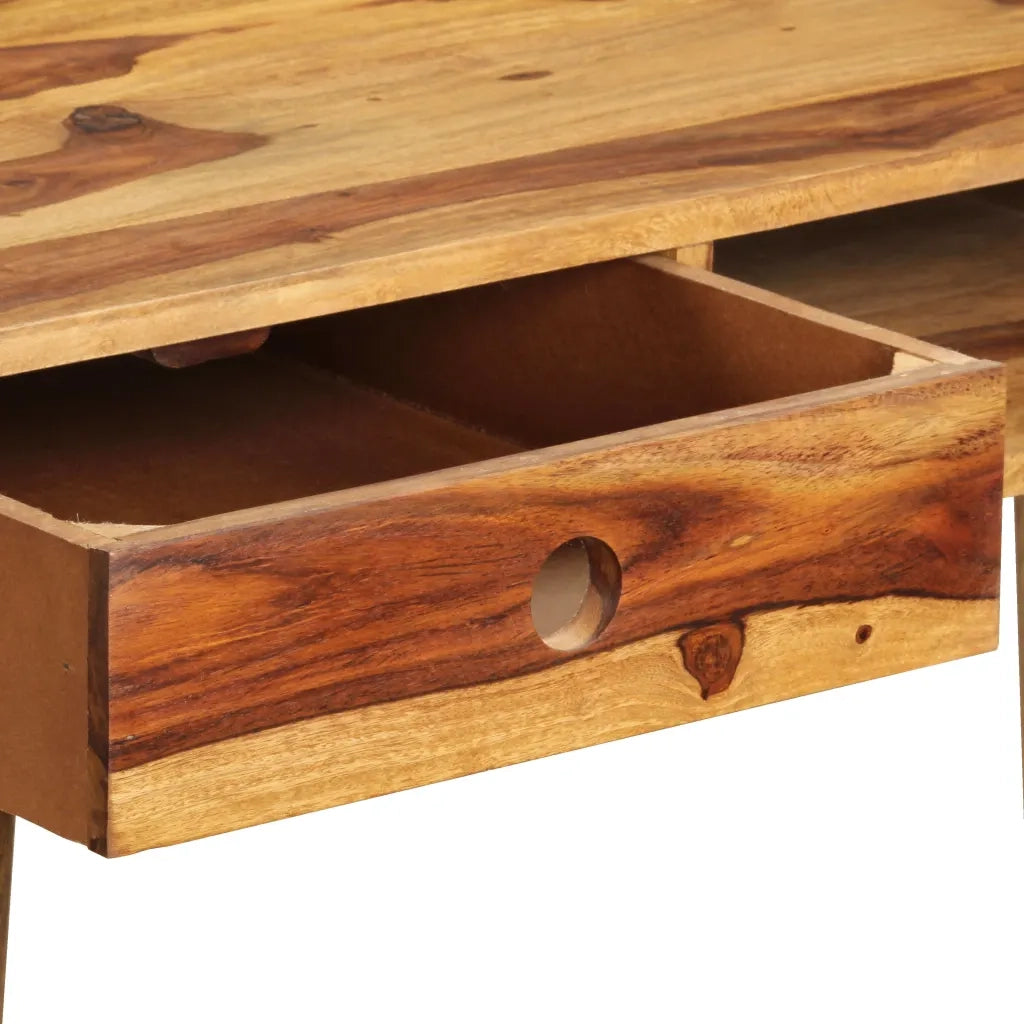 Scrivania in Legno Massello di Sheesham 110x55x76 cm cod mxl 69312