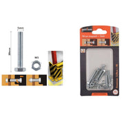 Trade Shop - Set 9pz Vite Viti Per Esterno A Testa Esagonali 5 X 30 Mm Con Dadi Dado M5 90911 -