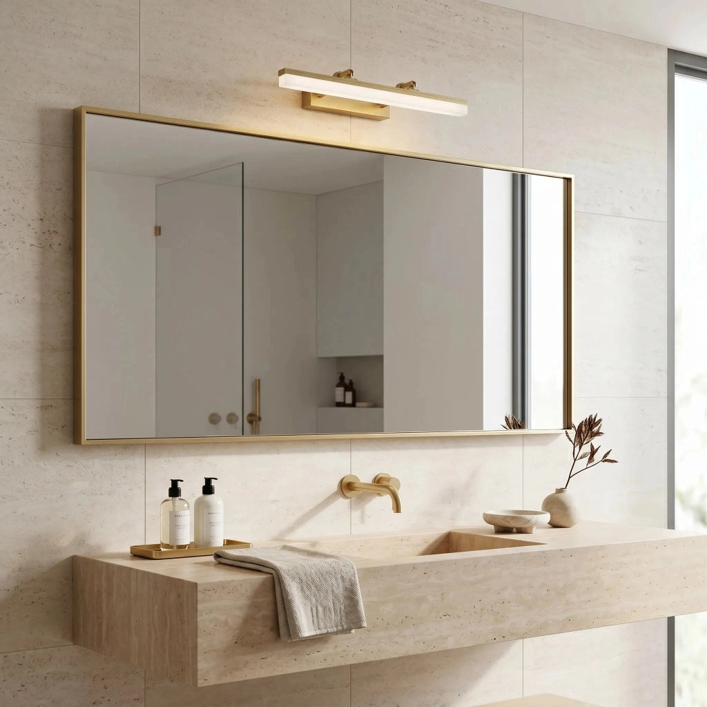 Applique Da Bagno Led APP1875-1W 40cm Brush Gold