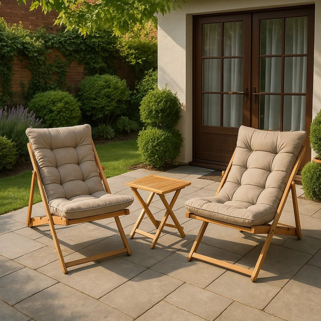 Salottino Outdoor Leni, set Salotto da Esterno 2 Posti, Marrone