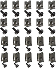 Set di fissaggio per motocicletta 40 pezzi - Viti M5/M6 - Clip Speed - Ricambio - Adatto per la maggior parte delle motociclette - Materiale in alluminio duraturo - Materiale di fissaggio per motocicletta