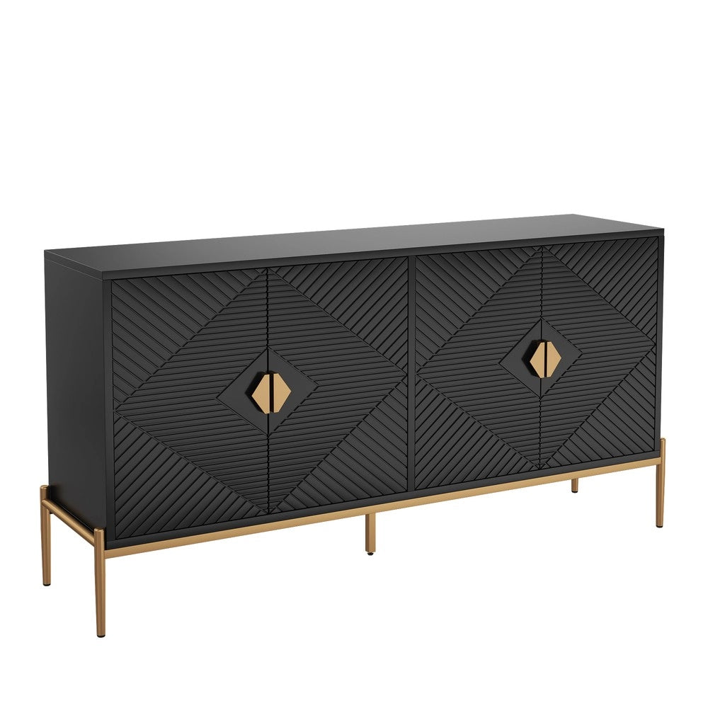 Cassettiera ¨C MINIMAL ¨C Legno, Bianco, 162x80x40 cm