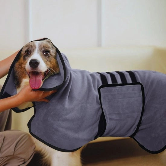 Badia per Cani Ultra-Assorbente – Mantello Microfibra Rapidoasciugante per Animali Domestici