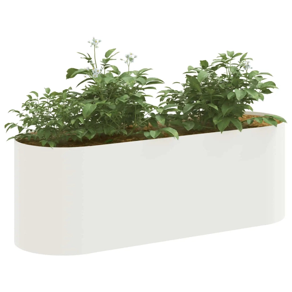 Letto rialzato da giardino Bianco 120 x 40 x 40 cm 8011685