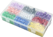 Set di 450 etichette per capi in diverse misure e colori per manichette di asse da stiro
