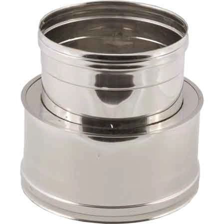 RACCORDO DA DOPPIA A MONO PARETE Ø M 150/200 - F 150 mm