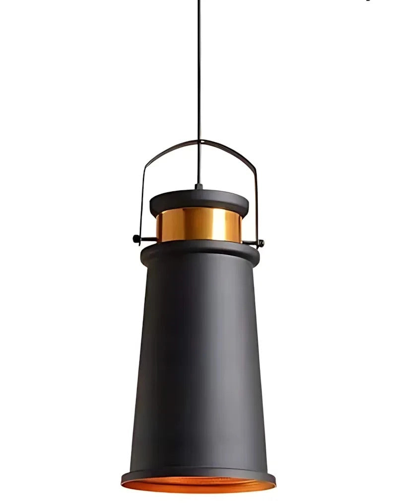 Lampada Da Soffitto Asti A Nero/oro