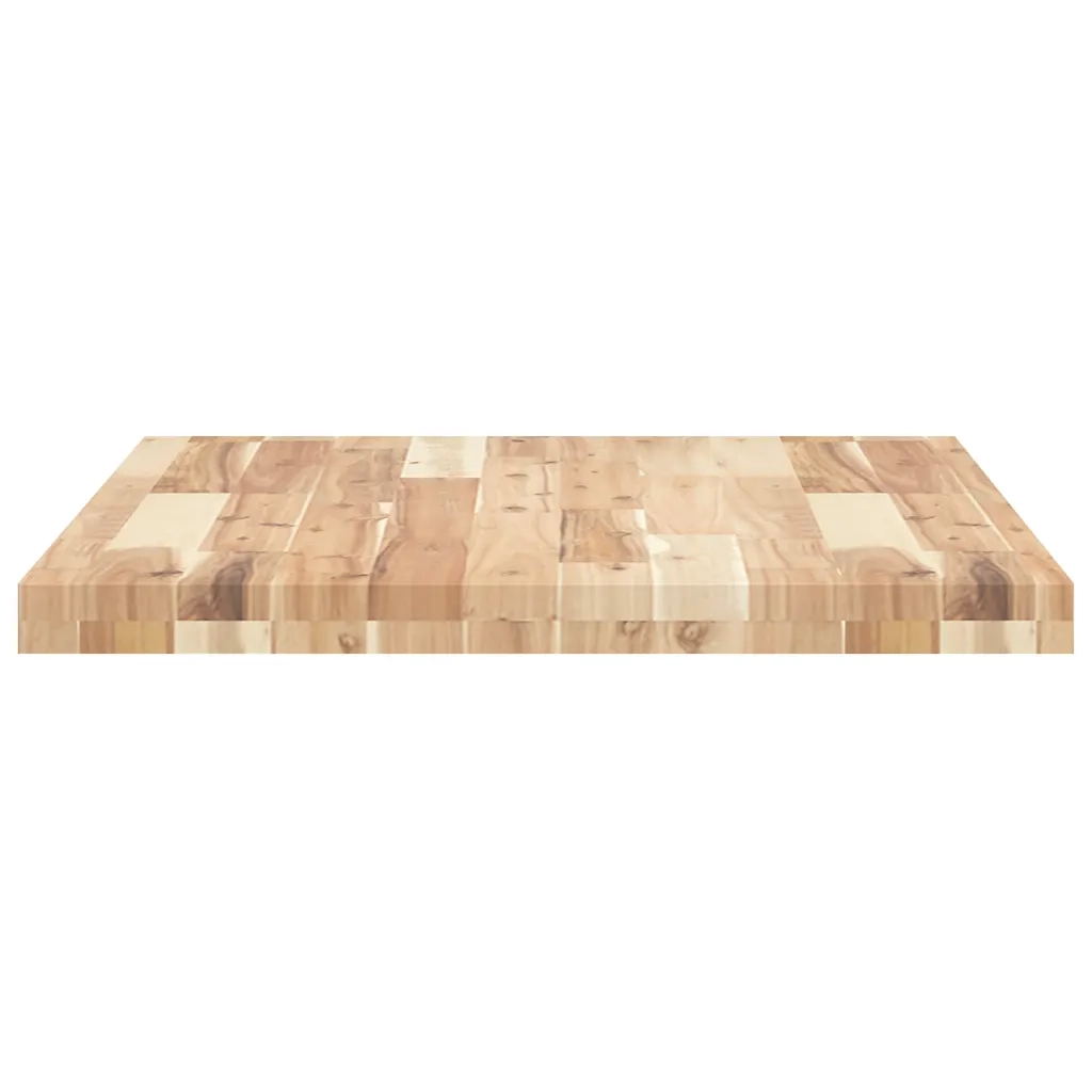 Piano Tavolo | Superficie Tavolo | Piano Scrivania Non Trattato 80x60x4cm Legno Massello di Acacia