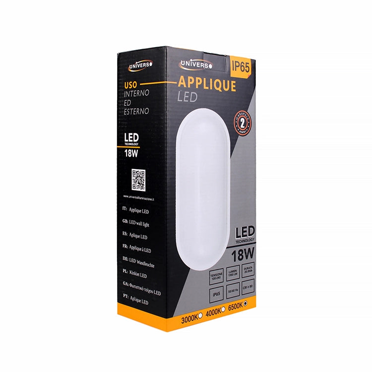 APPLIQUE LED DA PARETE IP65 LUCE FREDDA 6500K - ILLUMINAZIONE ESTERNA AVANZATA DAL DESIGN MODERNO