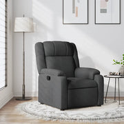 Divano Sedia-Poltrona reclinabile in Tessuto Grigio Scuro 998955