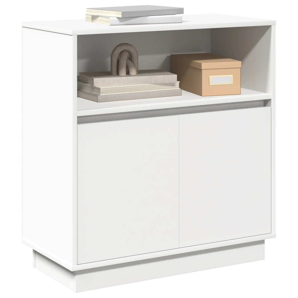 Mobile con LED Bianco 71x34,5x75 cm Legno Ingegnerizzato
